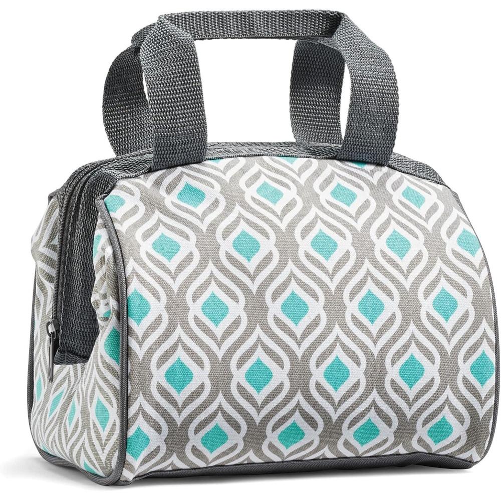 imageFit ampamp Fresh Charlotte Adult Insulated Lunch Bag with Carry Handles Graphic CheetahGray