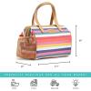 imageFit ampamp Fresh Cloverdale Adult Insulated Lunch Bag with Side Pouch ampamp Carry Handles Complete Lunch Kit Includes 2 Containers Botanical Silo NavyColorful Stripe