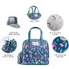 imageFit ampamp Fresh Lunch Bag For Women Insulated Womens Lunch Bag For Work Leakproof ampamp StainResistant Large Lunch Box For Women With Containers Tumbler and Ice Pack Zipper Closure Wichita Bag X SpotTeal Leopard