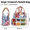 imageFit ampamp Fresh Lunch Bag For Women Insulated Womens Lunch Bag For Work Leakproof ampamp StainResistant Large Lunch Box For Women With Containers Tumbler and Ice Pack Zipper Closure Wichita Bag X SpotSilver