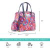 imageFit ampamp Fresh Lunch Bag For Women Insulated Womens Lunch Bag For Work Leakproof ampamp StainResistant Large Lunch Box For Women With Containers Tumbler and Ice Pack Zipper Closure Wichita Bag X SpotAbstract Peacock