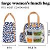 imageFit ampamp Fresh Lunch Bag For Women Insulated Womens Lunch Bag For Work Leakproof ampamp StainResistant Large Lunch Box For Women With Containers Tumbler and Ice Pack Zipper Closure Wichita Bag X SpotNavy