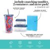 imageFit ampamp Fresh Lunch Bag For Women Insulated Womens Lunch Bag For Work Leakproof ampamp StainResistant Large Lunch Box For Women With Containers Tumbler and Ice Pack Zipper Closure Wichita Bag X SpotAbstract Peacock