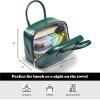 imageFit ampamp Fresh Lyon Modern Lunch Bag With Travel Utensils For Women Insulated Womens Lunch Bag For Work Leakproof ampamp StainResistant Large Lunch Box For Women Faux Croc Leather BlackGreen
