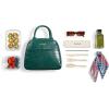 imageFit ampamp Fresh Lyon Modern Lunch Bag With Travel Utensils For Women Insulated Womens Lunch Bag For Work Leakproof ampamp StainResistant Large Lunch Box For Women Faux Croc Leather BlackLyon Emerald
