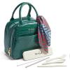 imageFit ampamp Fresh Lyon Modern Lunch Bag With Travel Utensils For Women Insulated Womens Lunch Bag For Work Leakproof ampamp StainResistant Large Lunch Box For Women Faux Croc Leather BlackLyon Emerald