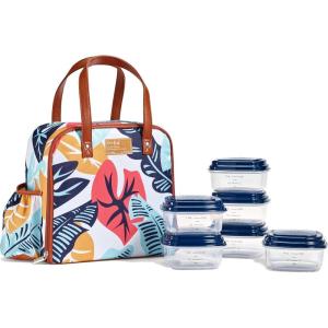 imageFit ampamp Fresh Lunch Bag For Women Insulated Womens Lunch Bag For Work Leakproof ampamp StainResistant Large Lunch Box For Women With Containers Tumbler and Ice Pack Zipper Closure Wichita Bag X SpotSilver