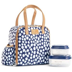imageFit ampamp Fresh Lunch Bag For Women Insulated Womens Lunch Bag For Work Leakproof ampamp StainResistant Large Lunch Box For Women With Containers Tumbler and Ice Pack Zipper Closure Wichita Bag X SpotNavy