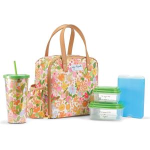 imageFit ampamp Fresh Lunch Bag For Women Insulated Womens Lunch Bag For Work Leakproof ampamp StainResistant Large Lunch Box For Women With Containers Tumbler and Ice Pack Zipper Closure Wichita Bag X SpotGroovy Floral