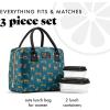 imageFit ampamp Fresh Bloomington Lunch Bag for Women  Insulated Large Lunch Box for Work with Containers LeakResistant StainResistant Zipper Closure MauveTeal Cheetah
