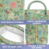 imageFit ampamp Fresh Bloomington Lunch Bag for Women  Insulated Large Lunch Box for Work with Containers LeakResistant StainResistant Zipper Closure MauveSage Bows  Flowers