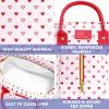 imageFit ampamp Fresh Bloomington Lunch Bag for Women  Insulated Large Lunch Box for Work with Containers LeakResistant StainResistant Zipper Closure MauveHeart Print