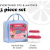 imageFit ampamp Fresh Bloomington Lunch Bag for Women  Insulated Large Lunch Box for Work with Containers LeakResistant StainResistant Zipper Closure MauveRose Sardine Can