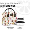 imageFit ampamp Fresh Bloomington Lunch Bag for Women  Insulated Large Lunch Box for Work with Containers LeakResistant StainResistant Zipper Closure MauveMixology