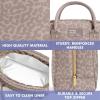 imageFit ampamp Fresh Bloomington Lunch Bag for Women  Insulated Large Lunch Box for Work with Containers LeakResistant StainResistant Zipper Closure MauveMocha Feline Fine