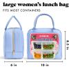 imageFit ampamp Fresh Bloomington Lunch Bag for Women  Insulated Large Lunch Box for Work with Containers LeakResistant StainResistant Zipper Closure MauveRose Sardine Can