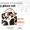imageFit ampamp Fresh Bloomington Lunch Bag for Women  Insulated Large Lunch Box for Work with Containers LeakResistant StainResistant Zipper Closure MauveCowhide