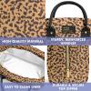 imageFit ampamp Fresh Bloomington Lunch Bag for Women  Insulated Large Lunch Box for Work with Containers LeakResistant StainResistant Zipper Closure MauveCheetah Spots