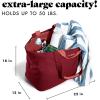 imageFit ampamp Fresh Large Beach Bag for Women  Extra Large Travel Tote With PocketsCranberry