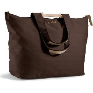 imageFit ampamp Fresh Large Beach Bag for Women  Extra Large Travel Tote With PocketsChocolate