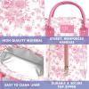 imageFit amp Fresh Bloomington Lunch Bag for Women  Insulated Large Lunch Box for Work with Containers LeakResistant StainResistant Zipper Closure Pink Dainty BowsPink Floral Toile