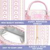 imageFit amp Fresh Bloomington Lunch Bag for Women  Insulated Large Lunch Box for Work with Containers LeakResistant StainResistant Zipper Closure Pink Dainty BowsPink Wallpaper Bows