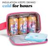 imageFit amp Fresh Carefree Cooler Collection  Insulated Leakproof WaterResistant Tote amp Mini Sling Bag for Summer Pool amp Travel3Can  Hot Pink