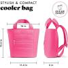 imageFit amp Fresh Carefree Cooler Collection  Insulated Leakproof WaterResistant Tote amp Mini Sling Bag for Summer Pool amp TravelHot Pink