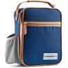 imageFit amp Fresh Foundry Thayer Insulated Lunch Bag with 2 Food Containers Reusable Lunch Box Mini Cooler Bag Perfect for Work College PicnicsBlue
