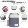 imageFit amp Fresh Foundry Thayer Insulated Lunch Bag with 2 Food Containers Reusable Lunch Box Mini Cooler Bag Perfect for Work College PicnicsCharcoal