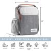 imageFit amp Fresh Foundry Thayer Insulated Lunch Bag with 2 Food Containers Reusable Lunch Box Mini Cooler Bag Perfect for Work College PicnicsCharcoal