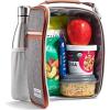 imageFit amp Fresh Foundry Thayer Insulated Lunch Bag with 2 Food Containers Reusable Lunch Box Mini Cooler Bag Perfect for Work College PicnicsGray