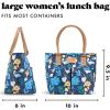 imageFit amp Fresh Insulated Lunch Box For Women Leakproof amp StainResistant With Container Zipper Two Exterior Pockets  Summerton Lunch Bag Silo NavyBotantical Silo Navy