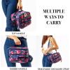 imageFit amp Fresh Josie Adult Insulated Lunch Bag with Side Pouch amp Carry Strap Complete Lunch Kit Includes Reusable XL Ice Pack Plum CamoBlue Watercolor