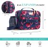imageFit amp Fresh Josie Adult Insulated Lunch Bag with Side Pouch amp Carry Strap Complete Lunch Kit Includes Reusable XL Ice Pack Plum CamoPlum Camo