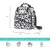 imageFit amp Fresh Kate Insulated Lunch Bag with Side Pouch amp Carry Handles Complete Lunch Kit Includes Matching Tumbler 4 Containers amp Ice Pack Colorful LeopardColorful Leopard