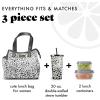 imageFit amp Fresh Lunch Bag For Women Insulated Womens Lunch Bag For Work Leakproof amp StainResistant Large Lunch Box For Women With Containers and Matching Tumbler Zipper Westerly Lunch Bag FloralLuxe Cheetah