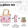 imageFit amp Fresh Lunch Bag For Women Insulated Womens Lunch Bag For Work Leakproof amp StainResistant Large Lunch Box For Women With Containers and Matching Tumbler Zipper Westerly Lunch Bag FloralBotanical Silo Pink