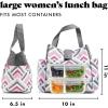 imageFit amp Fresh Lunch Bag For Women Insulated Womens Lunch Bag For Work Leakproof amp StainResistant Large Lunch Box For Women With Containers and Matching Tumbler Snap Closure Westport Bag AquaMagenta