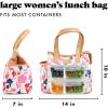imageFit amp Fresh Lunch Bag For Women Insulated Womens Lunch Bag For Work Leakproof amp StainResistant Large Lunch Box For Women With Containers and Matching Tumbler Zipper Westerly Lunch Bag FloralBotanical Silo Pink