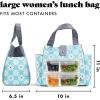 imageFit amp Fresh Lunch Bag For Women Insulated Womens Lunch Bag For Work Leakproof amp StainResistant Large Lunch Box For Women With Containers and Matching Tumbler Snap Closure Westport Bag AquaAqua Dogwood