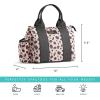 imageFit amp Fresh Sanibel Adult Insulated Lunch Bag with Side Pouch amp Carry Handles Complete Lunch Kit Includes 2 Containers Cheetah LargeCheetah