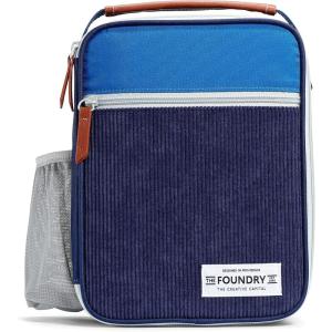 imageFit amp Fresh Foundry Thayer Insulated Lunch Bag with 2 Food Containers Reusable Lunch Box Mini Cooler Bag Perfect for Work College PicnicsBlue