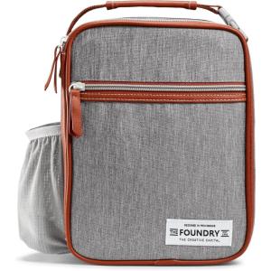 imageFit amp Fresh Foundry Thayer Insulated Lunch Bag with 2 Food Containers Reusable Lunch Box Mini Cooler Bag Perfect for Work College PicnicsSteel