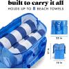 imageFit amp Fresh The Shore Thing XL Marine Grade Mesh Beach Bag Extra Large Beach Tote Durable Sandproof Oversized Pool BagMarina Blue